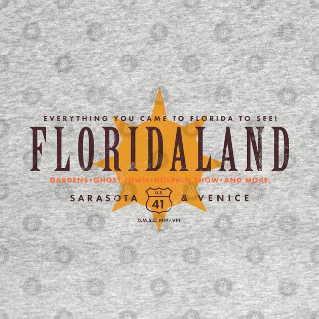 Sarasota Florida - Vintage Floridaland by DMSC